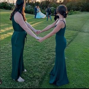 Lulus green maxi dress